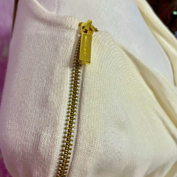 Micheal Kors NWT draped front top with zippers - Picture 5 of 12